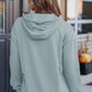 Cutout Dropped Shoulder Hoodie