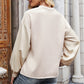 Round Neck Dropped Shoulder Sweatshirt