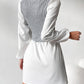 Turtleneck Puff Sleeve Mini Dress