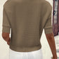 Round Neck Half Sleeve Knit Top