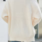 Cable-Knit Round Neck Long Sleeve Sweater