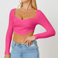 Ribbed Long Sleeve T-Shirt