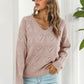 V-Neck Drop Shoulder Sweater