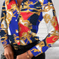 Printed Collared Neck Long Sleeve Shirt