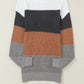 Color Block Round Neck Sweater