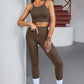 Tank Cropped Active Top and Pants Set