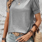 Round Neck Puff Sleeve T-Shirt