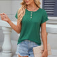 Round Neck Rolled Short Sleeve T-Shirt