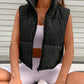 Zip Up Turtleneck Vest Coat