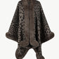 Leopard Open Front Poncho