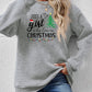 Letter Graphic Round Neck Sweatshirt