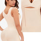 Full Size Side Zip Up Wide Strap Shapewear