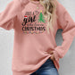 Letter Graphic Round Neck Sweatshirt