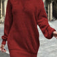 One Shoulder Lantern Sleeve Sweater Dress