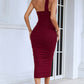 Cutout One-Shoulder Midi Bandage Dress