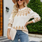 Round Neck Long Sleeve Sweater