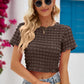 Round Neck Short Sleeve Crop Top