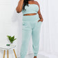 Zenana Full Size Stylish Comfort Smocked Tube Top & Joggers Set