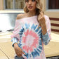 Tie-Dye Dropped Shoulder Long Sleeve T-Shirt