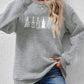 Christmas Tree Graphic Drop Shoulder Sweatshirt