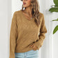 V-Neck Drop Shoulder Sweater