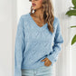 V-Neck Drop Shoulder Sweater