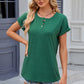 Round Neck Rolled Short Sleeve T-Shirt