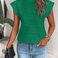 Mock Neck Cap Sleeve T-Shirt