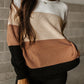 Color Block Round Neck Sweater