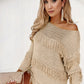 Fringe Detail Long Sleeve Sweater