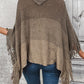 Decorative Button Fringe Detail Sweater