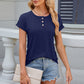 Round Neck Rolled Short Sleeve T-Shirt