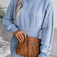 Cable-Knit Round Neck Sweater