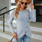 Round Neck Long Sleeve Blouse