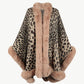 Leopard Open Front Poncho