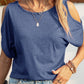 Round Neck Cold Shoulder T-Shirt