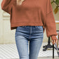 Round Neck Dropped Shoulder Sweater