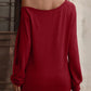 Decorative Button One Shoulder T-Shirt