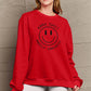 Simply Love Full Size Smiling Face Graphic Sweatshirt