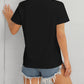 LUCKY Round Neck Short Sleeve T-Shirt