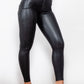 Matte PU Leather Long Pants