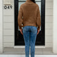 Cable-Knit Turtleneck Long Sleeve Sweater