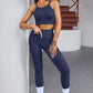 Tank Cropped Active Top and Pants Set