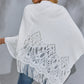 Round Neck Fringe Detail Poncho