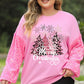 Plus Size MERRY CHRISTMAS Sequin Long Sleeve Sweatshirt