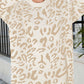 Leopard Round Neck Tunic Sweater