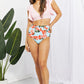 Floral Ruffled High Waist Bikini Set