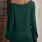 Decorative Button One Shoulder T-Shirt