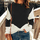 Contrast Round Neck Sweater