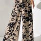 Printed Tied Wide Leg Pants